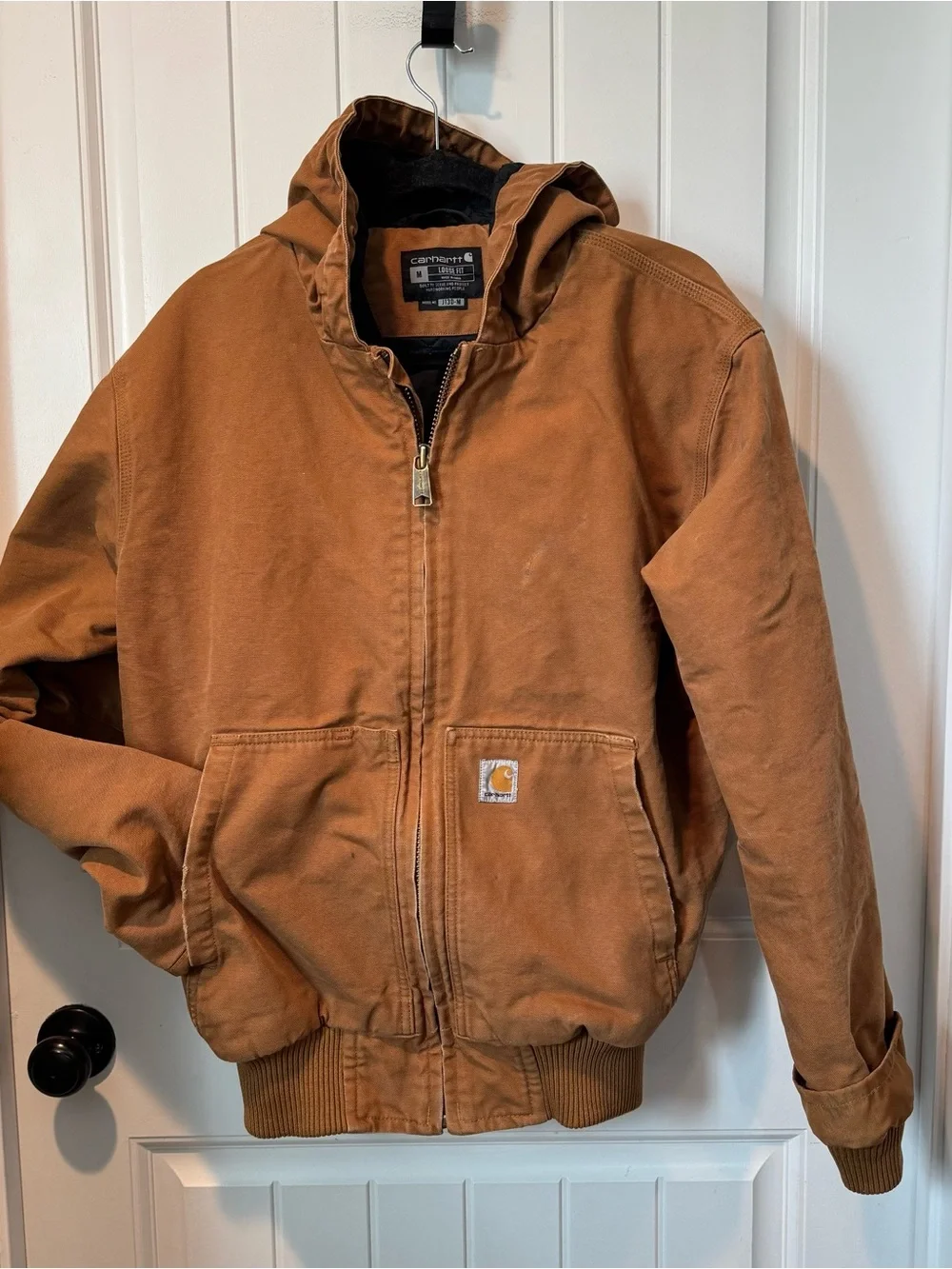 Carhartt Brown Hooded Work Jacket